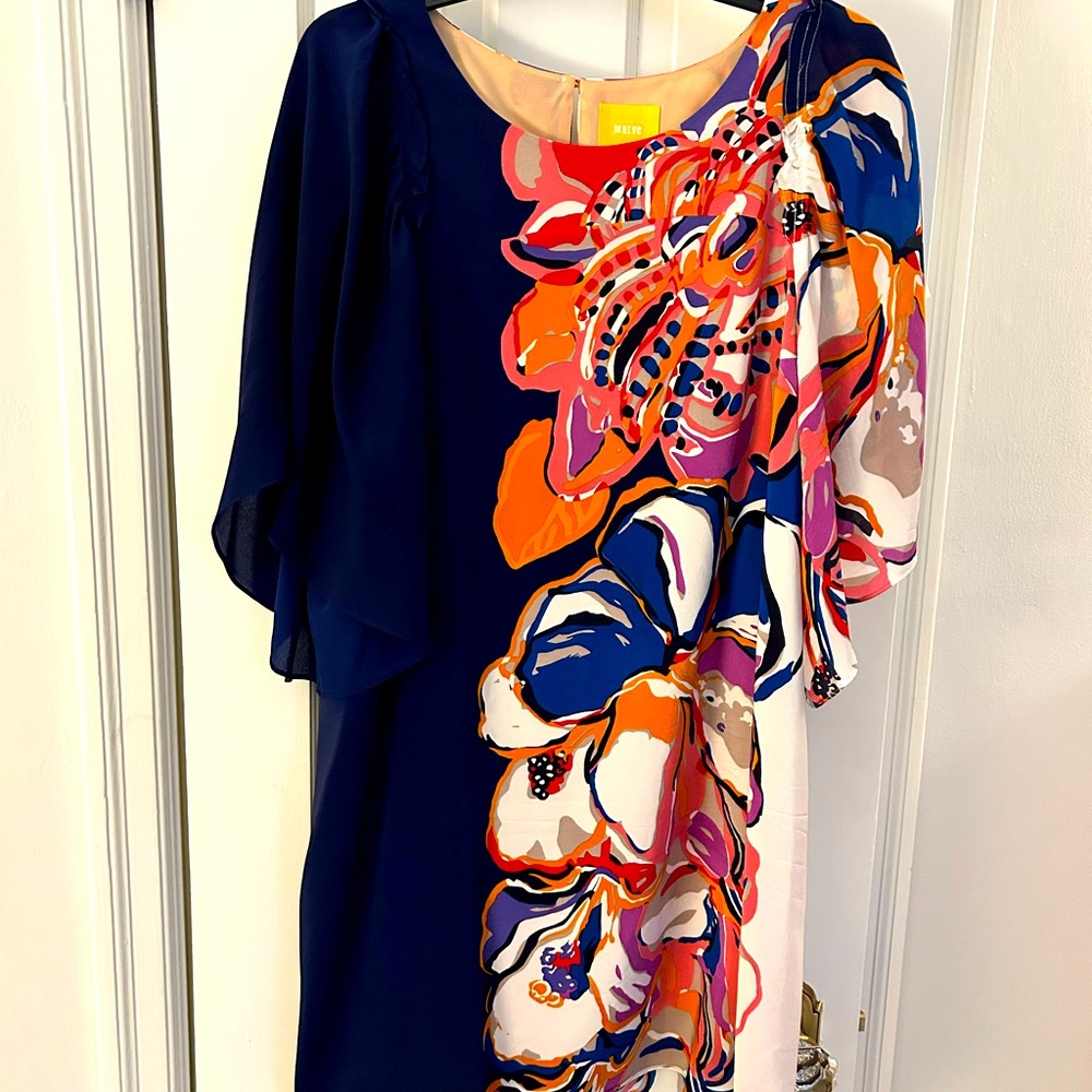 Maeve flouncy cocktail dress, size L